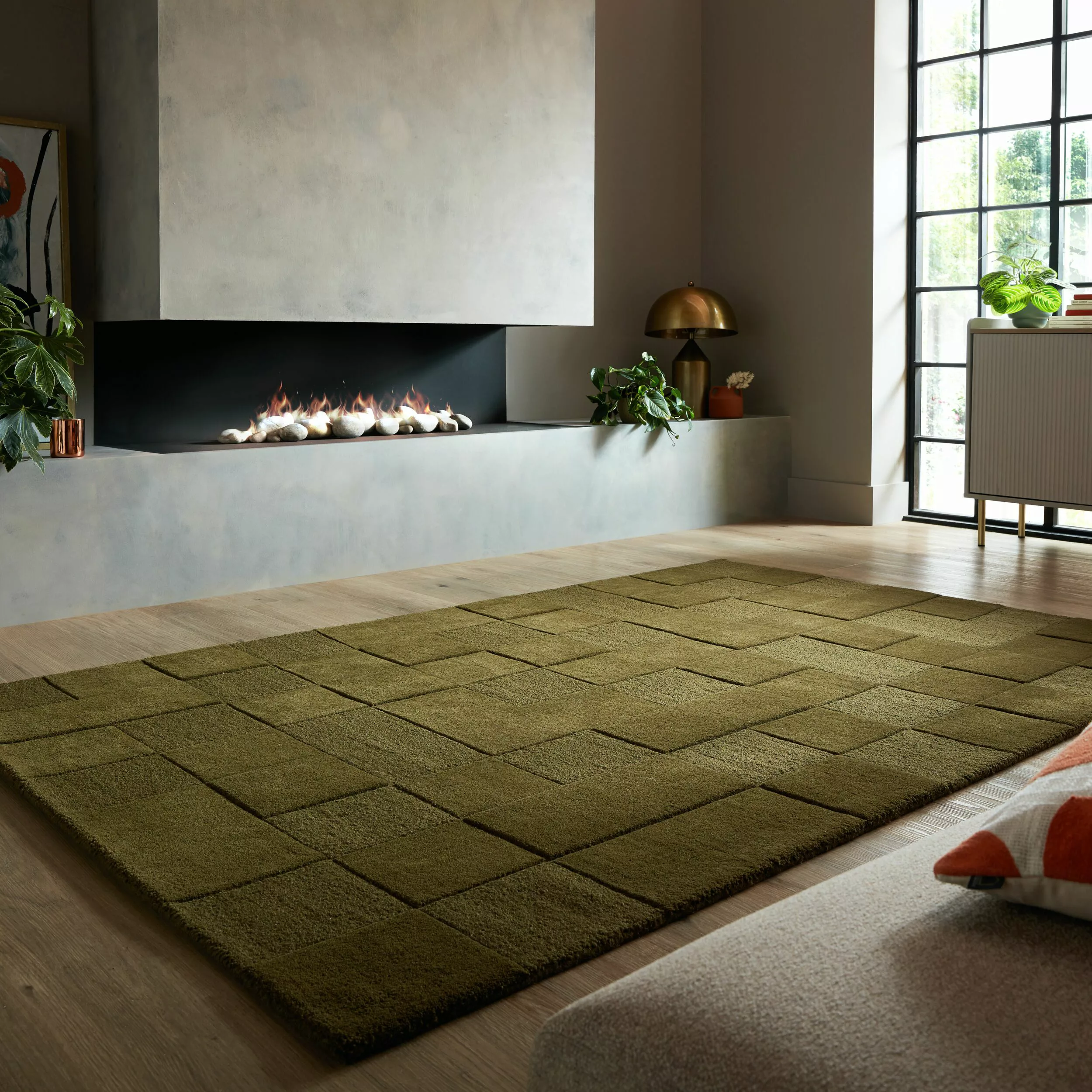 FLAIR RUGS Wollteppich »Blossom«, rechteckig, 5 mm Höhe, Traditioneller Wol günstig online kaufen