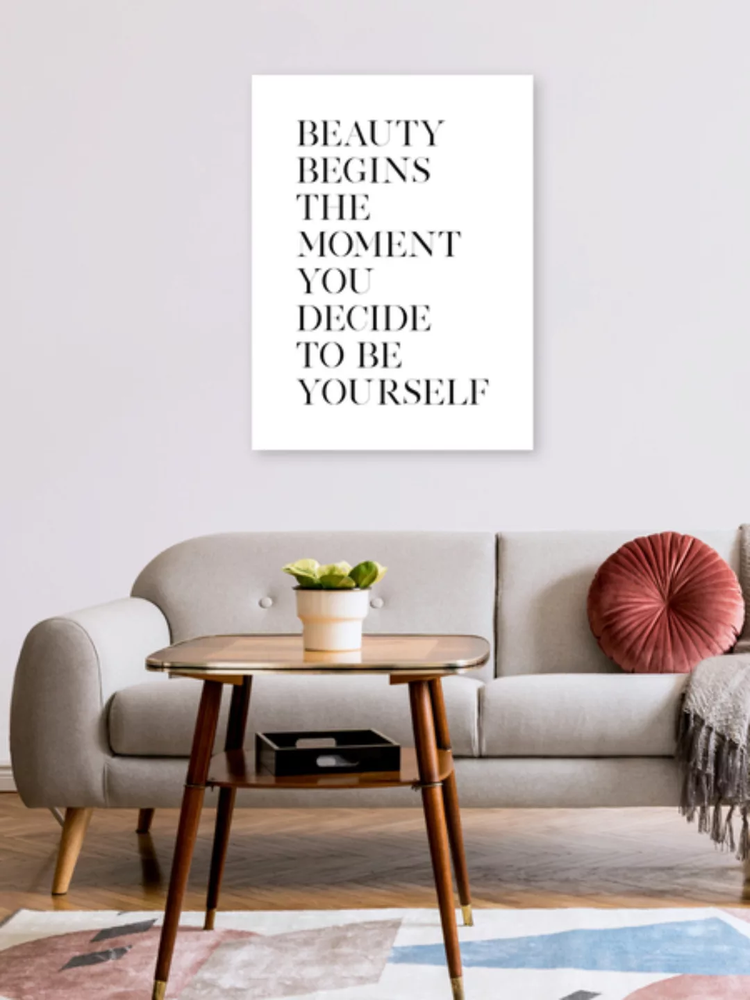 Poster / Leinwandbild - Be Yourself No3 günstig online kaufen