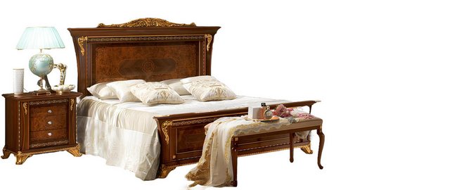 Xlmoebel Bett Barock Rokoko Holzmöbel Schlafzimmer Set mit luxuriösen Doppe günstig online kaufen