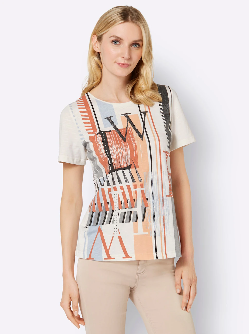 Ambria Rundhalsshirt "Shirt", (1 tlg.) günstig online kaufen