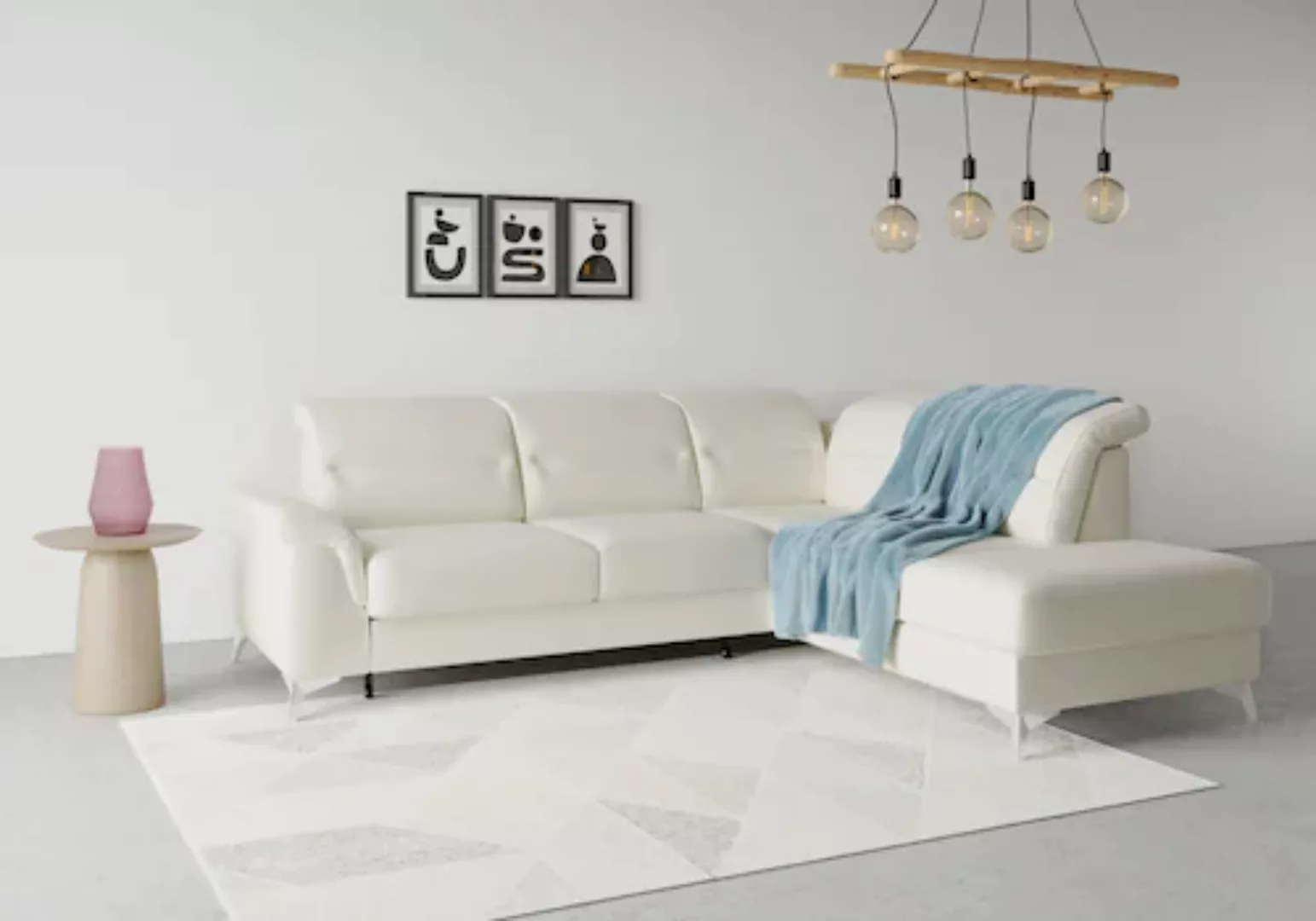 sit&more Ecksofa »Sinatra L-Form«, mit Ottomane, optional mit Kopfteilverst günstig online kaufen