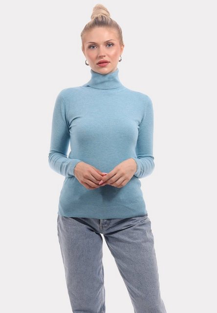 YC Fashion & Style Rollkragenpullover Basic Rollkragenpullover aus Feinstri günstig online kaufen