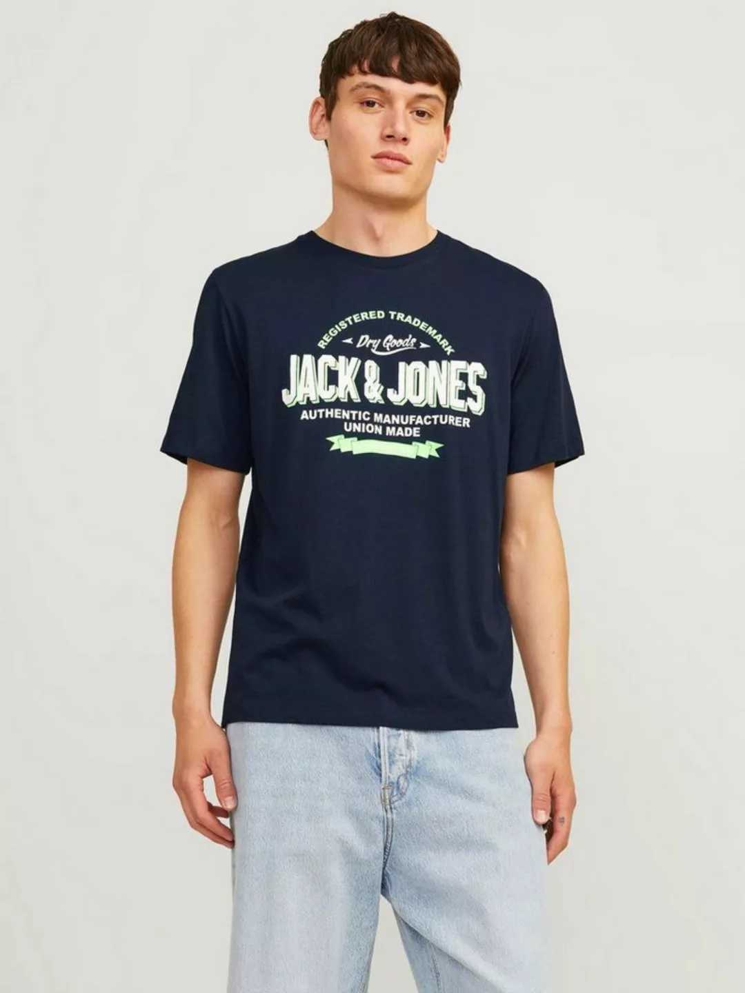 Jack & Jones Rundhalsshirt JJELOGO TEE SS O-NECK 2 COL AW24 SN günstig online kaufen