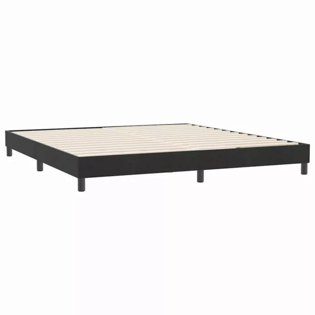 vidaXL Bett Boxspringbett ohne Matratze Schwarz 180x210 cm Samt günstig online kaufen