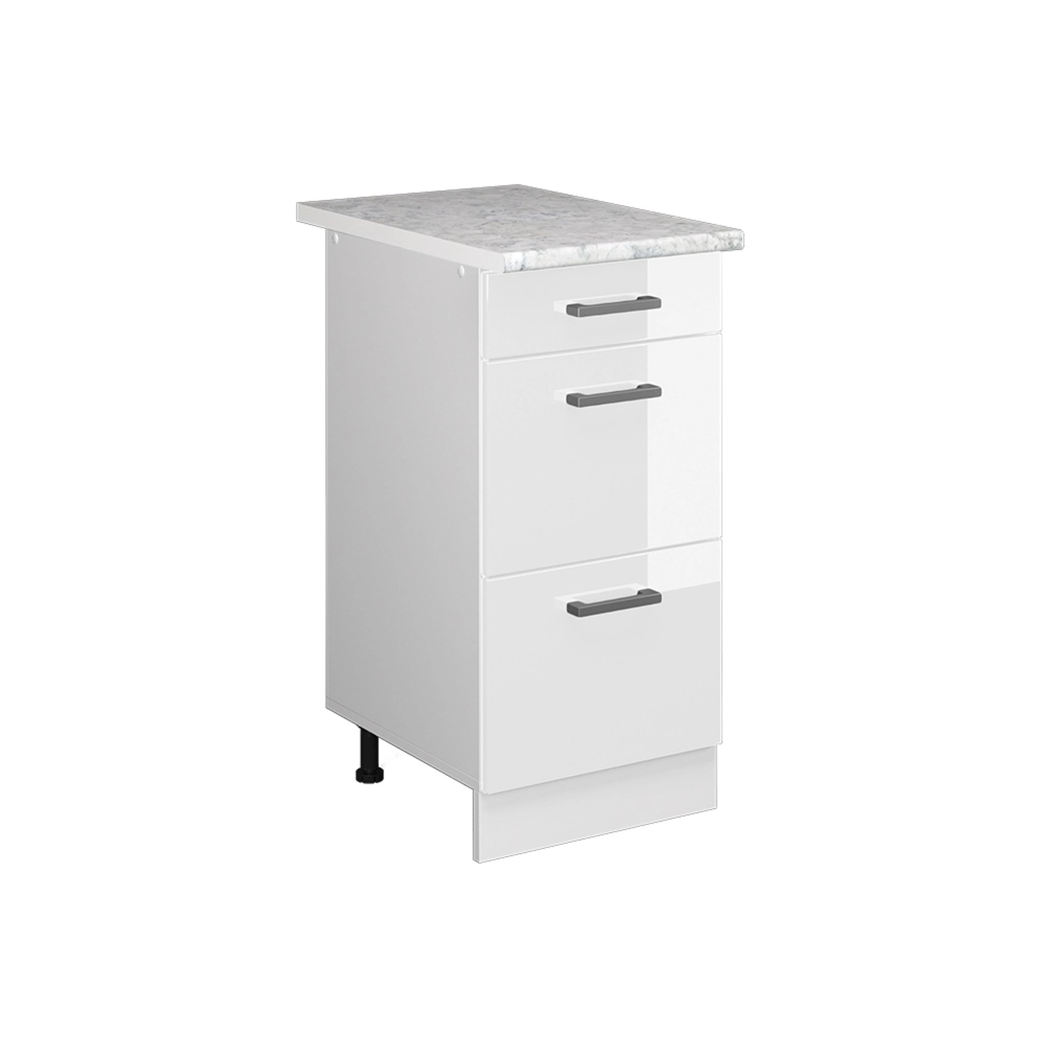 Vicco Unterschrank R-Line, Weiß Hochglanz/Weiß, 40 günstig online kaufen