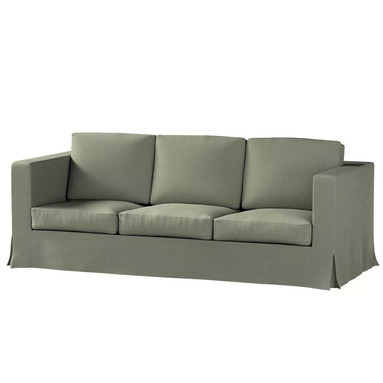 Bezug für Karlanda 3-Sitzer Sofa nicht ausklappbar, lang, khaki, Bezug für günstig online kaufen