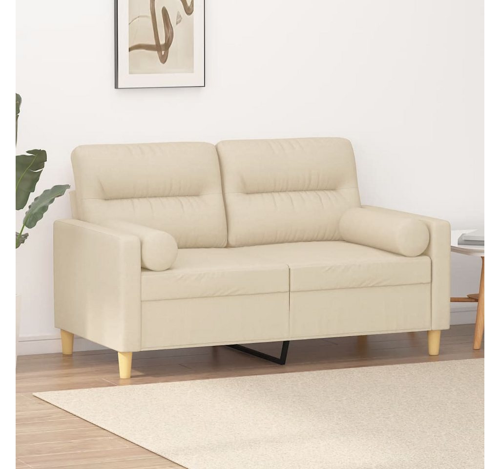 vidaXL Sofa Sofa mit Zierkissen Stoff, 120 cm, 2-Sitzer günstig online kaufen