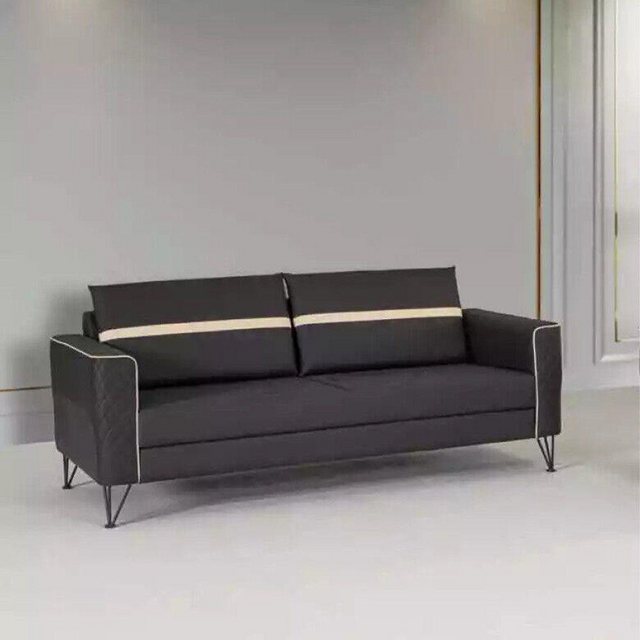 JVmoebel Sofa Arbeitszimmer Sofa Couch 3 Sitzer Polster Stoff Textil Möbel günstig online kaufen