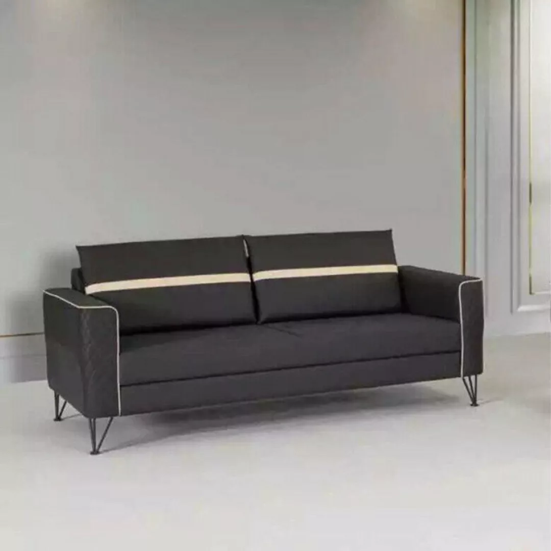 JVmoebel Sofa Arbeitszimmer Sofa Couch 3 Sitzer Polster Stoff Textil Möbel günstig online kaufen