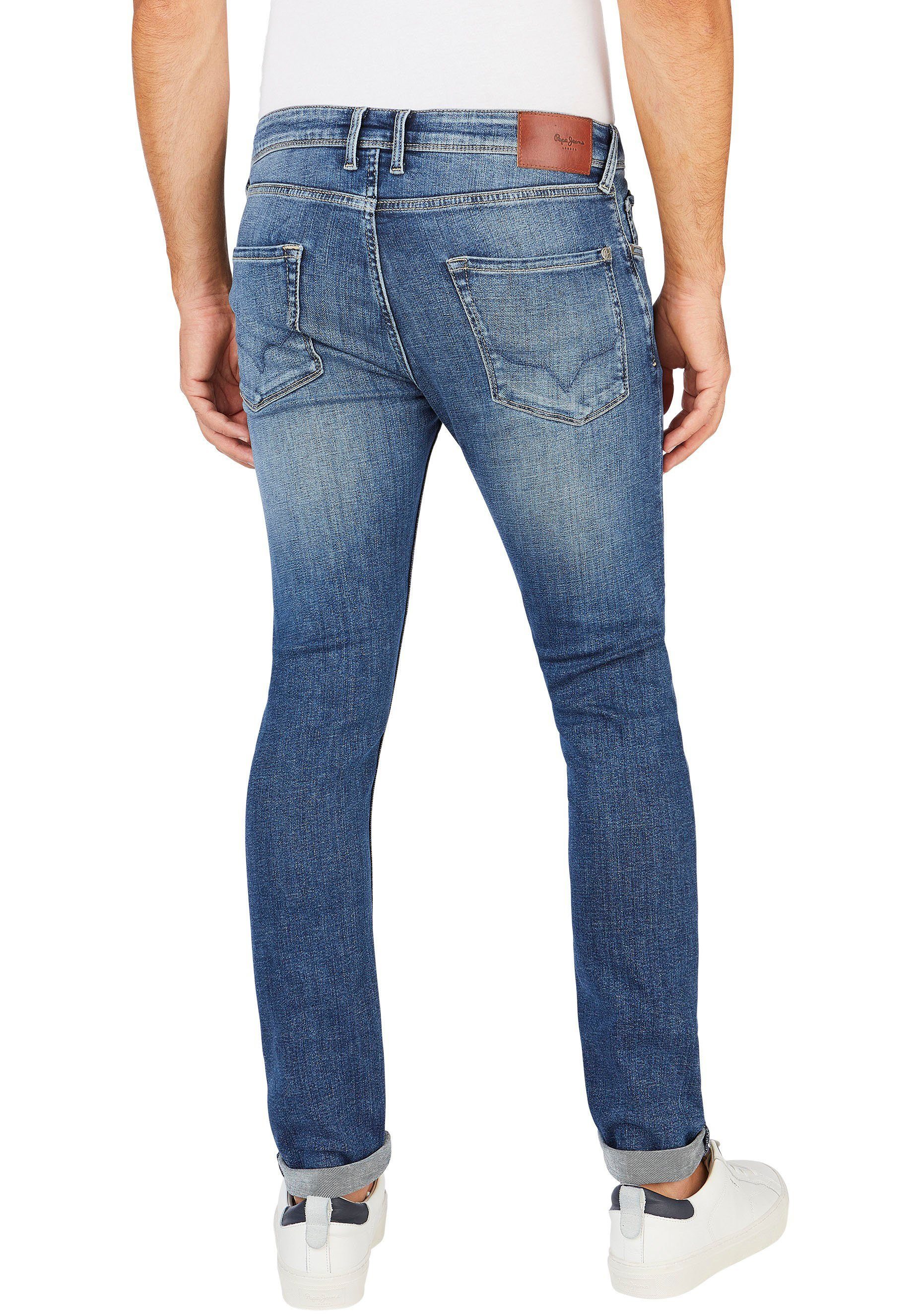 Pepe Jeans Herren Jeans FINSBURY - Skinny Fit - Blau - Blue Denim günstig online kaufen