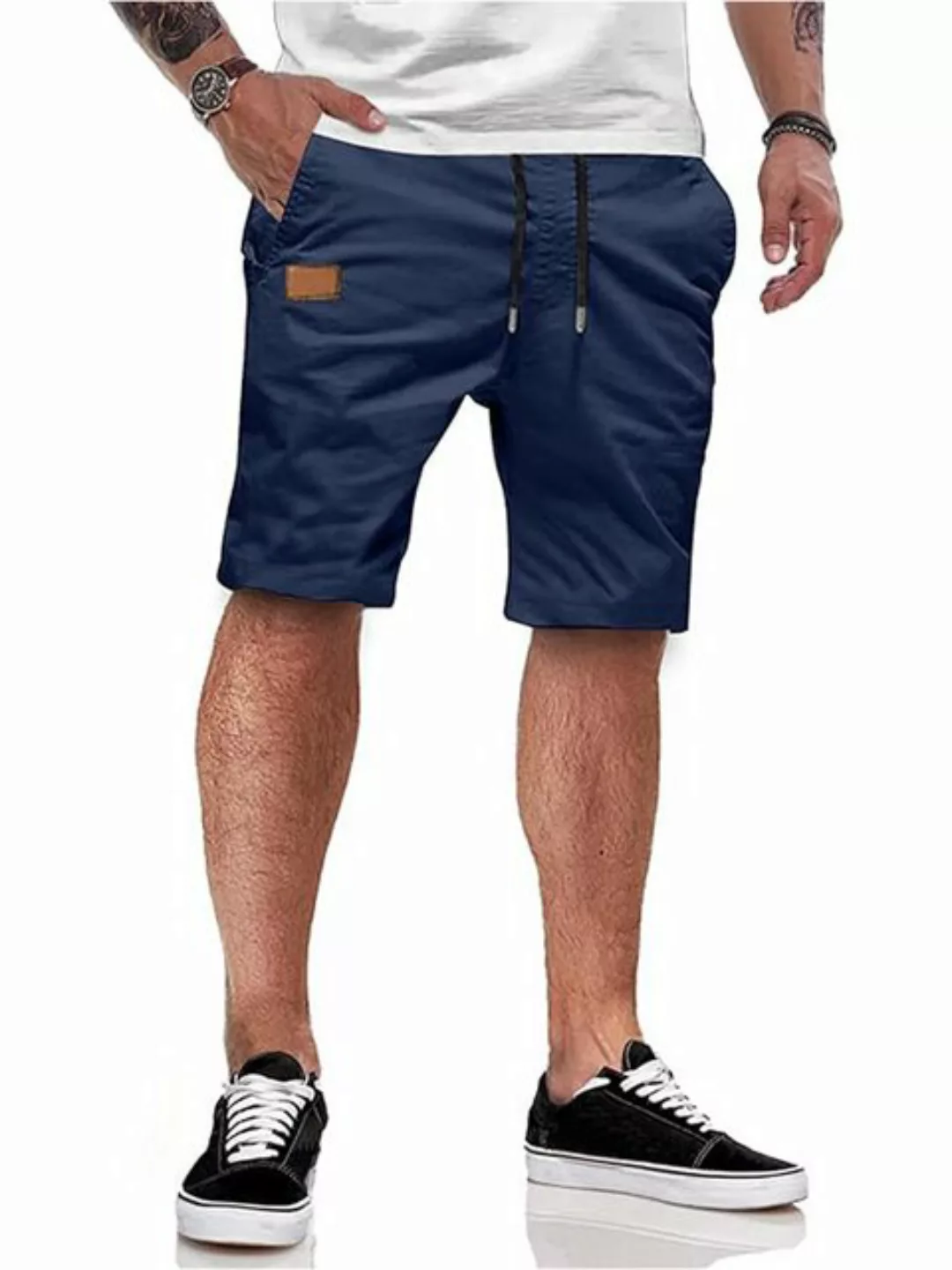KIKI Shorts Herren Kurze Hosen Mit Taschen Joggpants Boardshorts Boxershort günstig online kaufen