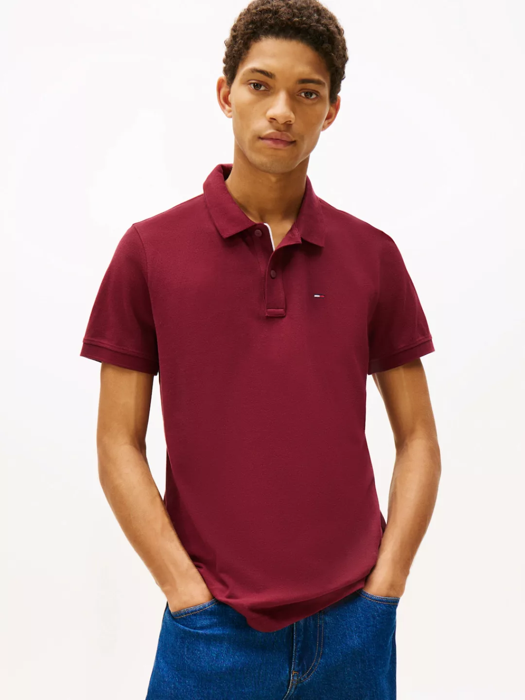 Tommy Jeans Poloshirt "TJM SLIM PLACKET POLO EXT" günstig online kaufen