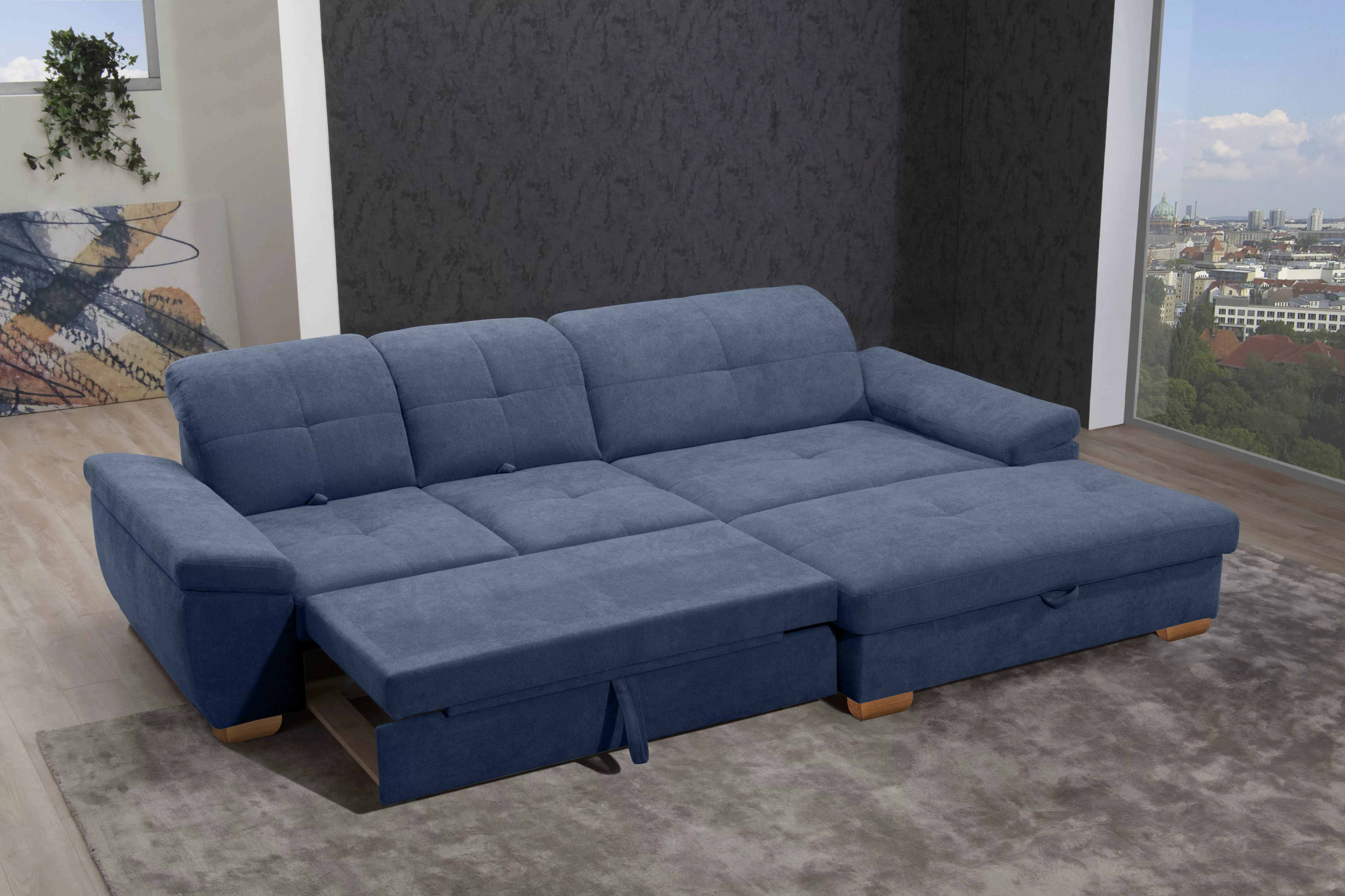 alina Ecksofa "Nadira", wahlweise mit Bettfunktion und Stauraum günstig online kaufen