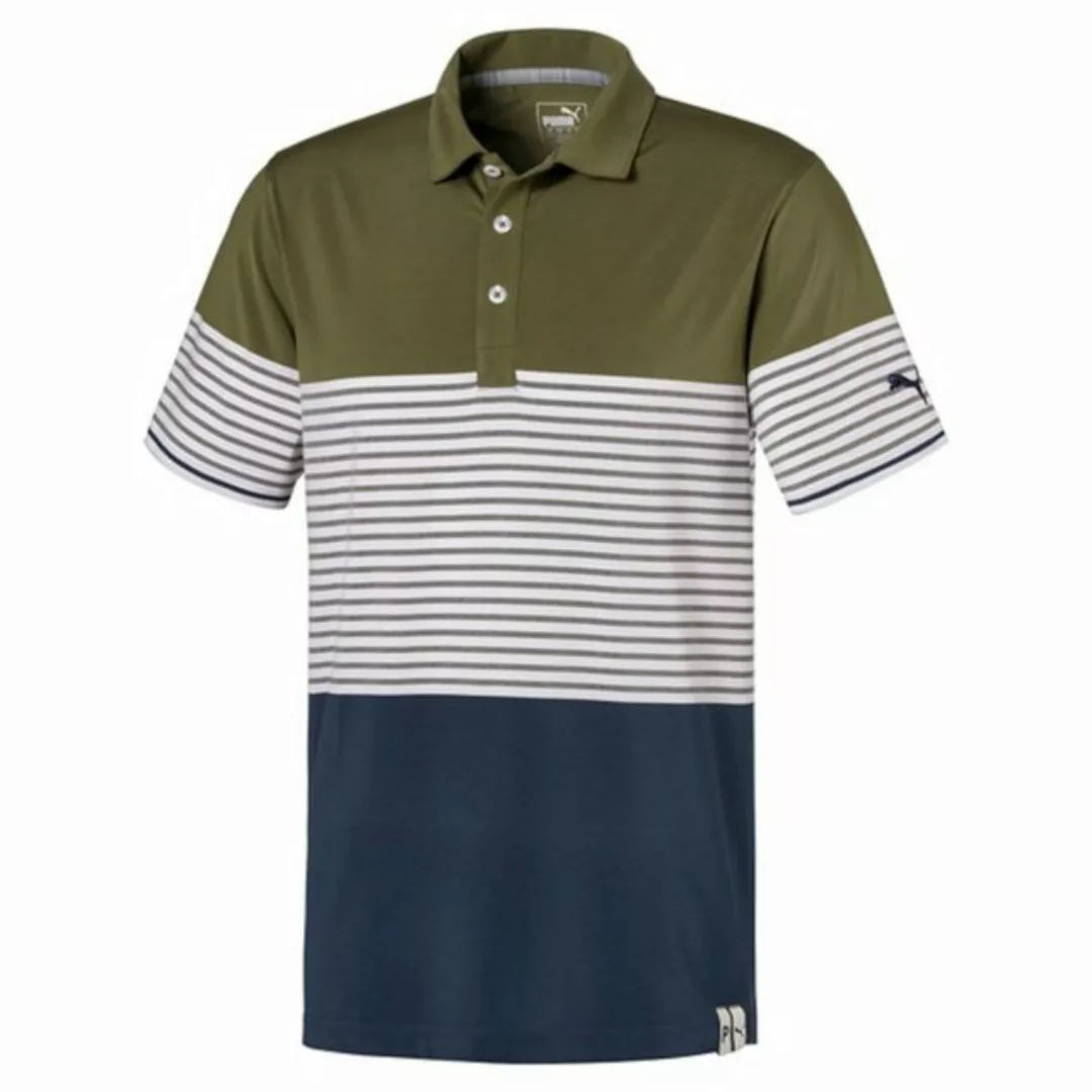 PUMA Poloshirt Puma Polo Cloudspun Taylor Grün/Weiß/Navy Herren M günstig online kaufen