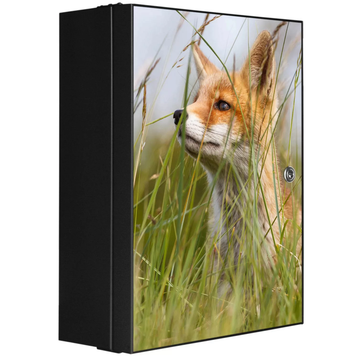 Banjado XXL Medizinschrank Abschliessbar 35x46x15cm Arzneischrank Anthrazit günstig online kaufen