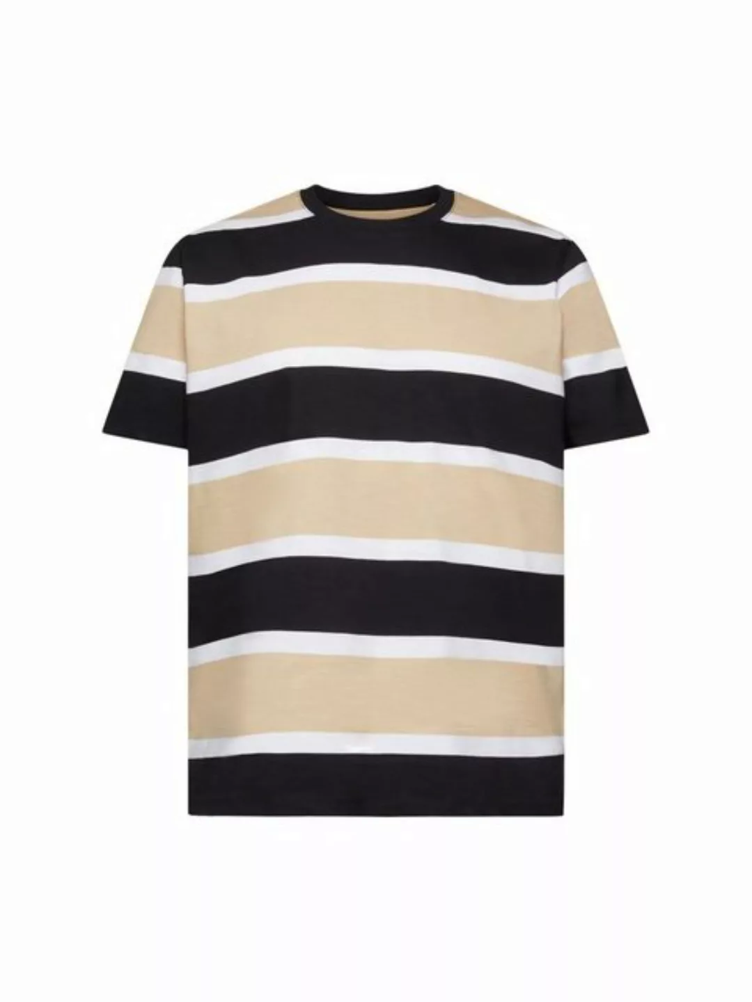 Esprit T-Shirt Gestreiftes Jersey T-Shirt, 100 % Baumwolle (1-tlg) günstig online kaufen