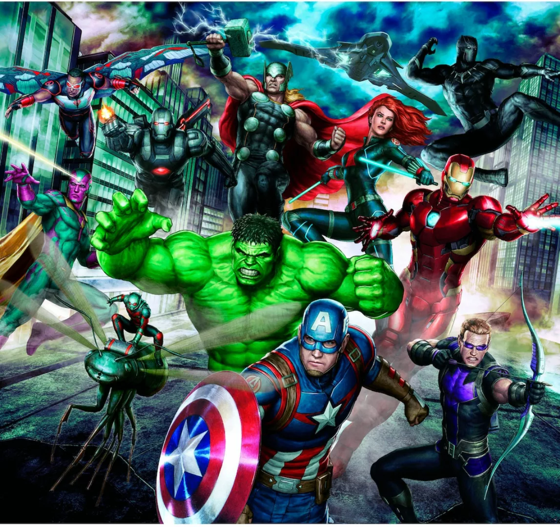 Fototapete Vlies Disney Marvel Avengers 300 cm x 280 cm günstig online kaufen