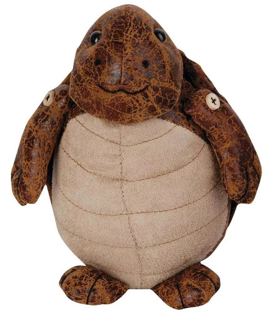 Türstopper Schildkröte Altlederoptik Türfeststeller Türhalter Braun Vintage günstig online kaufen