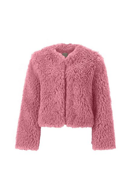 Rich & Royal Sweatjacke Cropped fur jacket, french pink günstig online kaufen