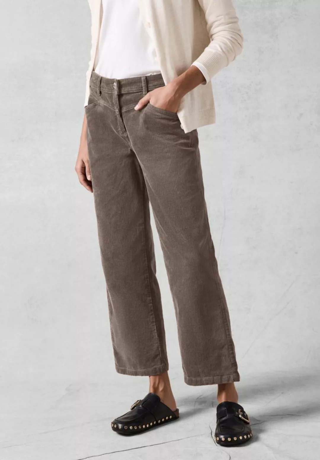 Cecil Cordhose, High Waist günstig online kaufen