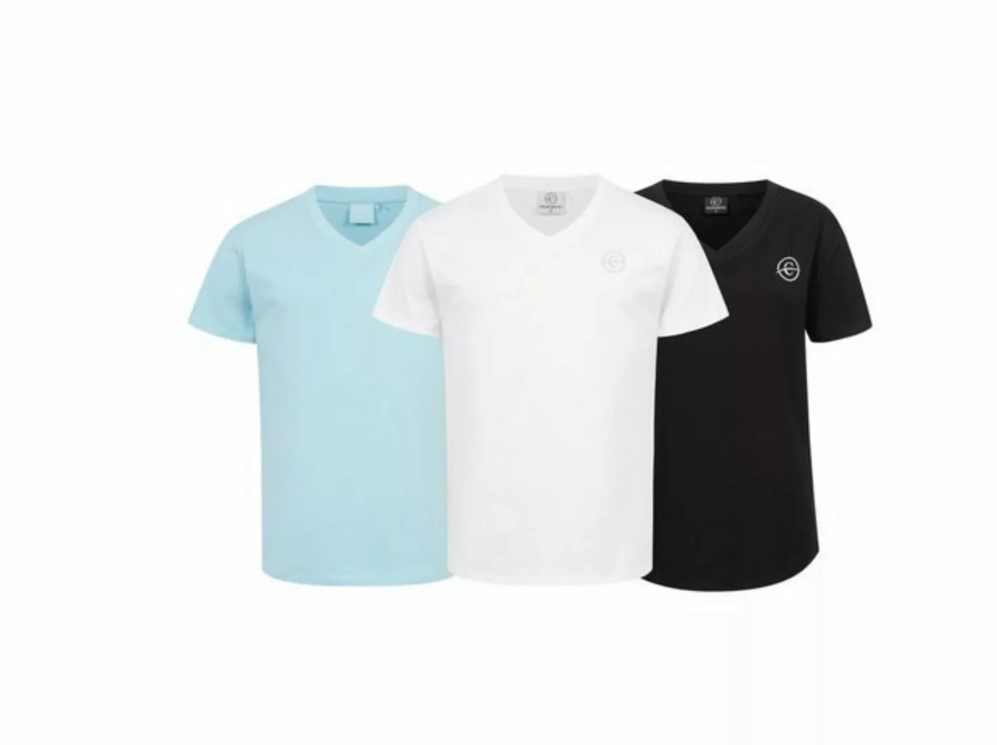 Chilled Mercury T-Shirt Baumwolle V-Ausschnitt Stretch Komfortabel Alltag S günstig online kaufen
