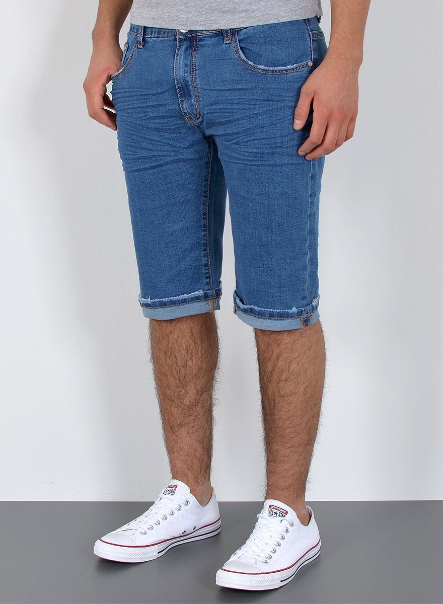 ESRA Jeansshorts Herren Jeans Shorts Hose günstig online kaufen