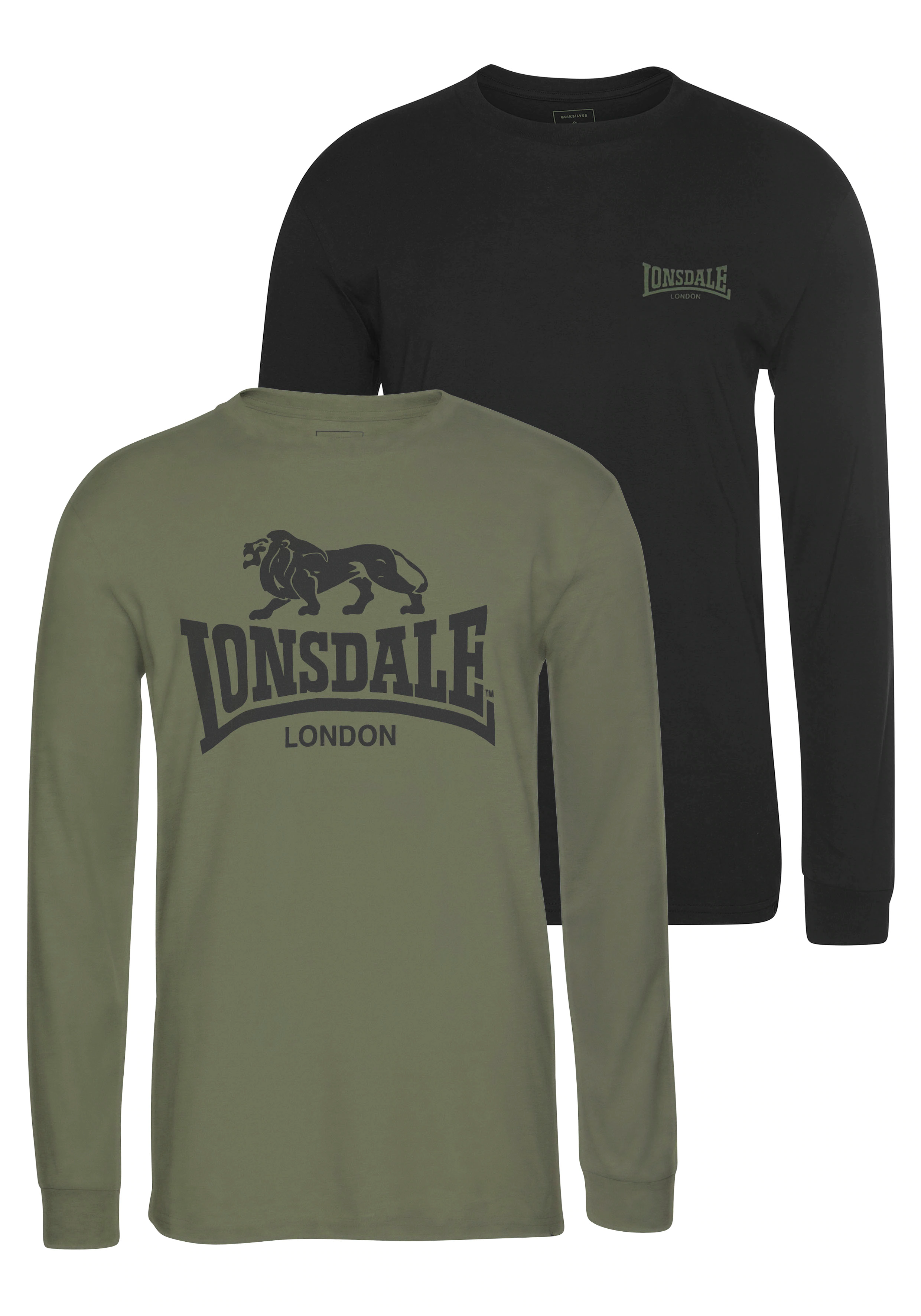 Lonsdale Langarmshirt "AYRSHIRE", (Packung, 2 tlg., 2er-Pack) günstig online kaufen