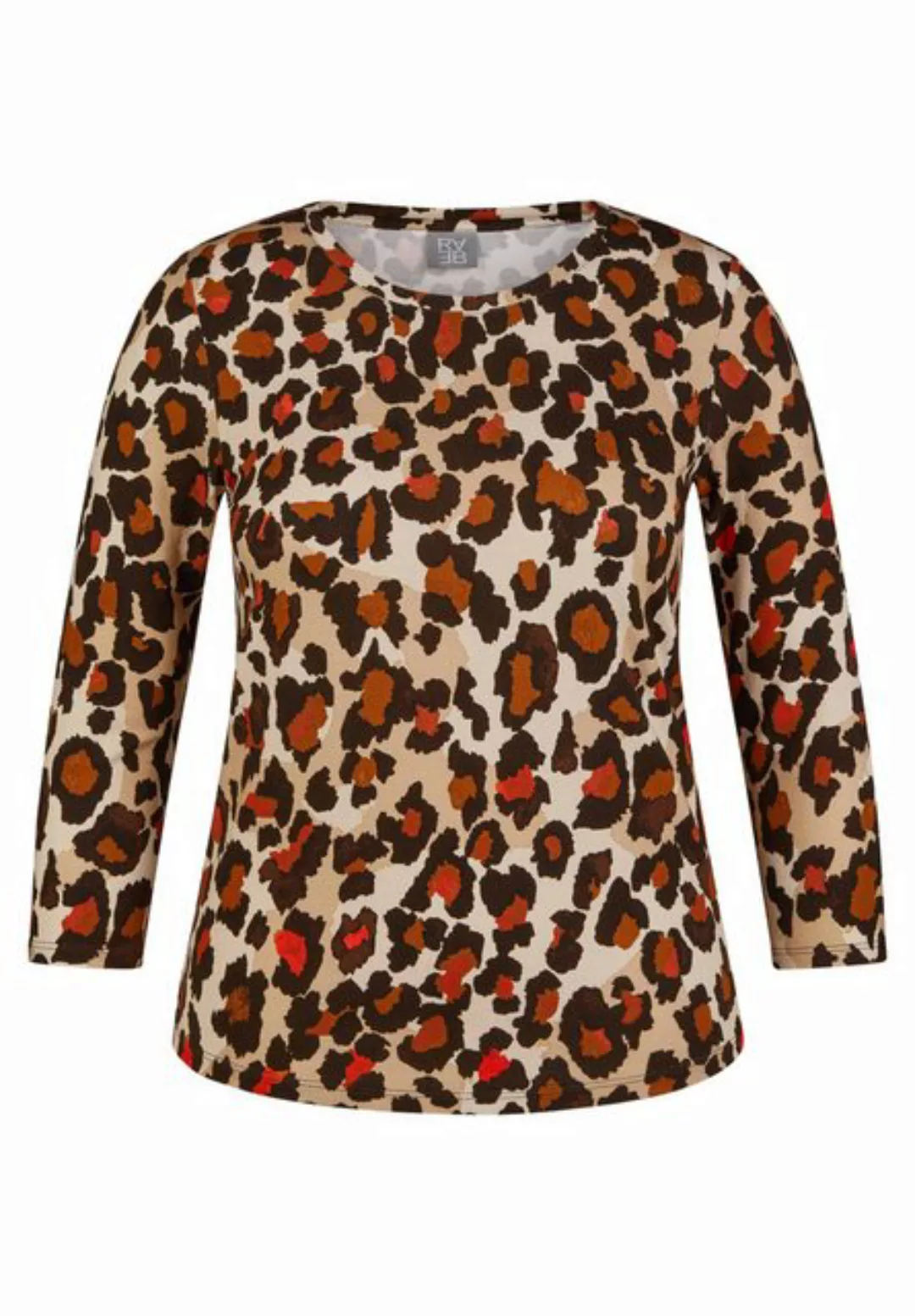 Rabe Print-Shirt "RABE Stilvolles 3/4-Arm-Shirt im Leopardenmuster" günstig online kaufen