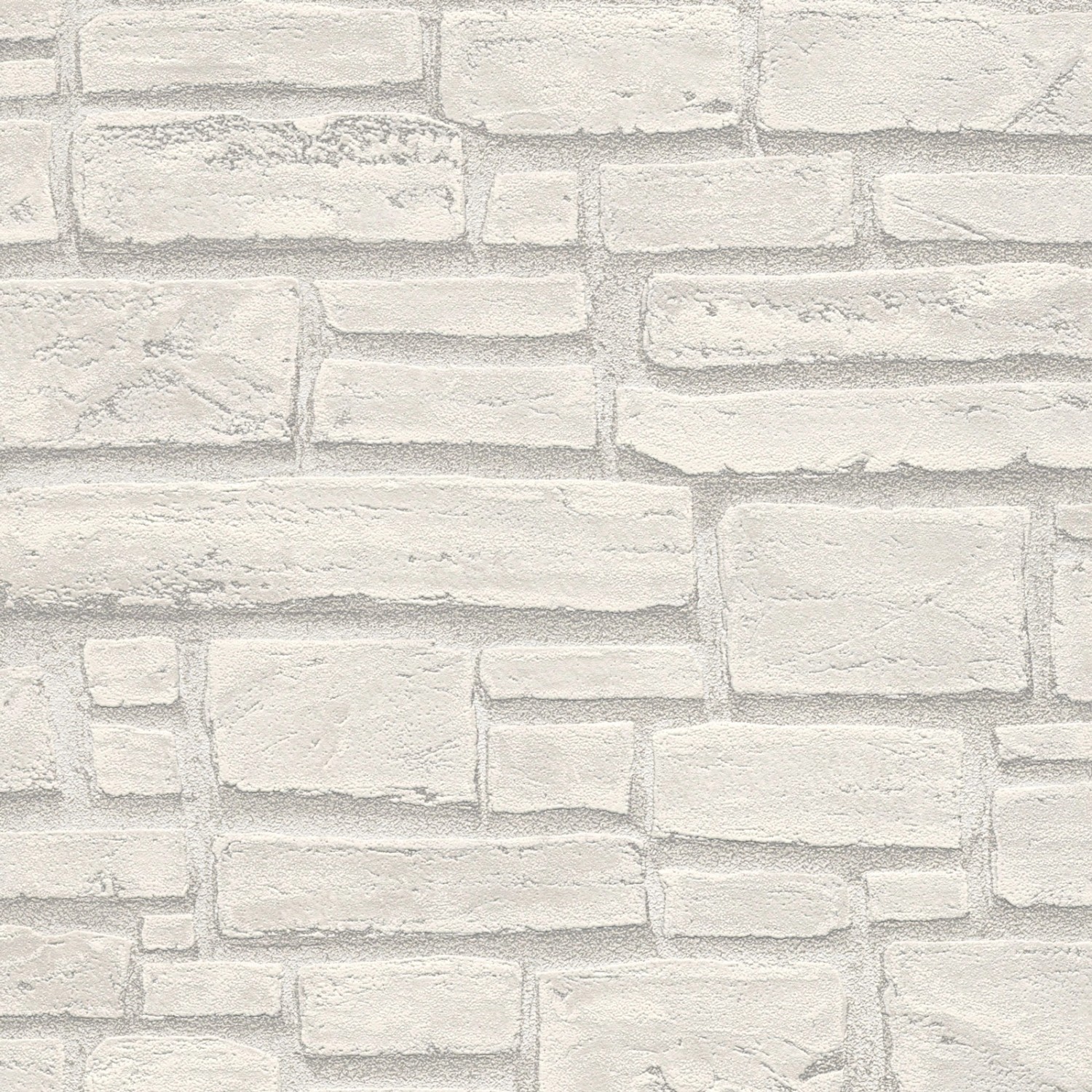 Bricoflor Steinmauer Tapete in Weiß Moderne Naturstein Vliestapete mit Viny günstig online kaufen