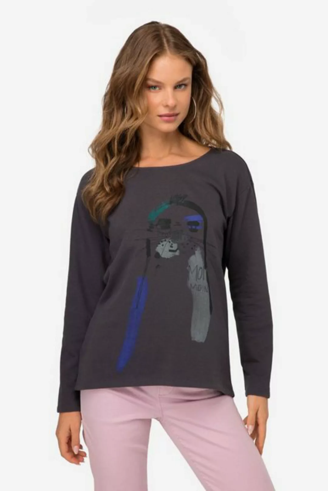 Laurasøn Sweatshirt Sweatshirt oversized Robben Print Rundhals Langarm günstig online kaufen