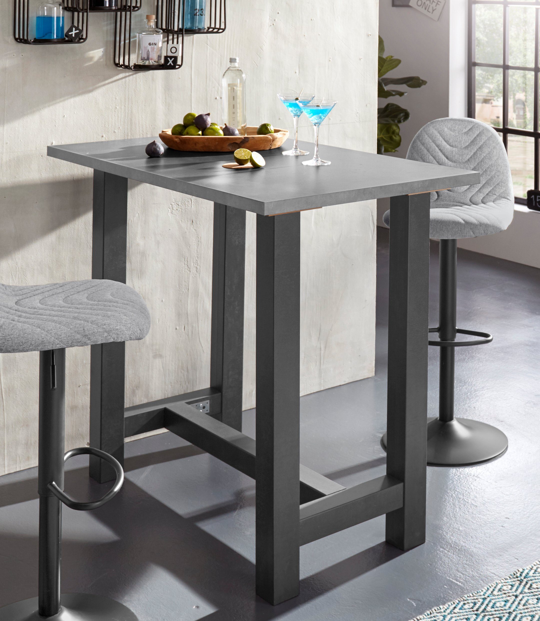Mäusbacher Bartisch, Gestell in X-Form (Breite 120, 140 oder 160 cm) günstig online kaufen