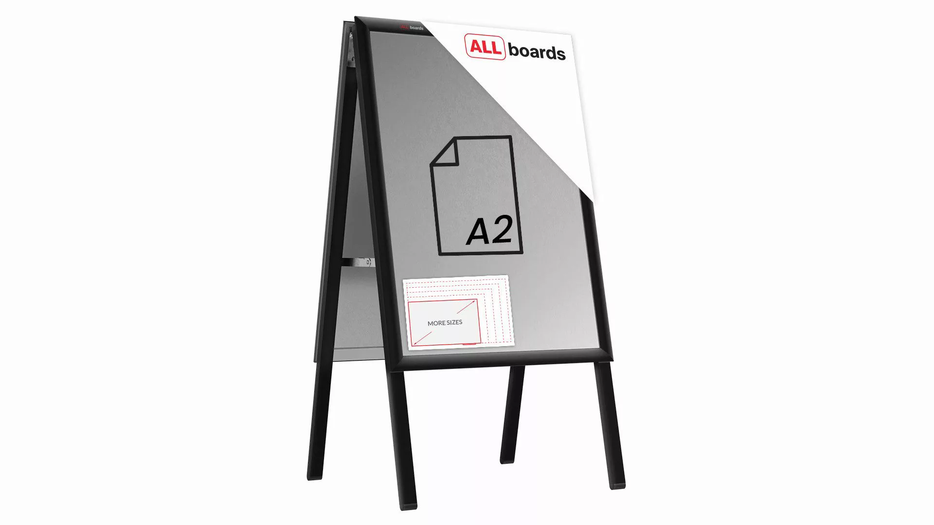 ALLboards Einzelrahmen ALLboards Doppelseitige Werbetafel Kundenstopper günstig online kaufen