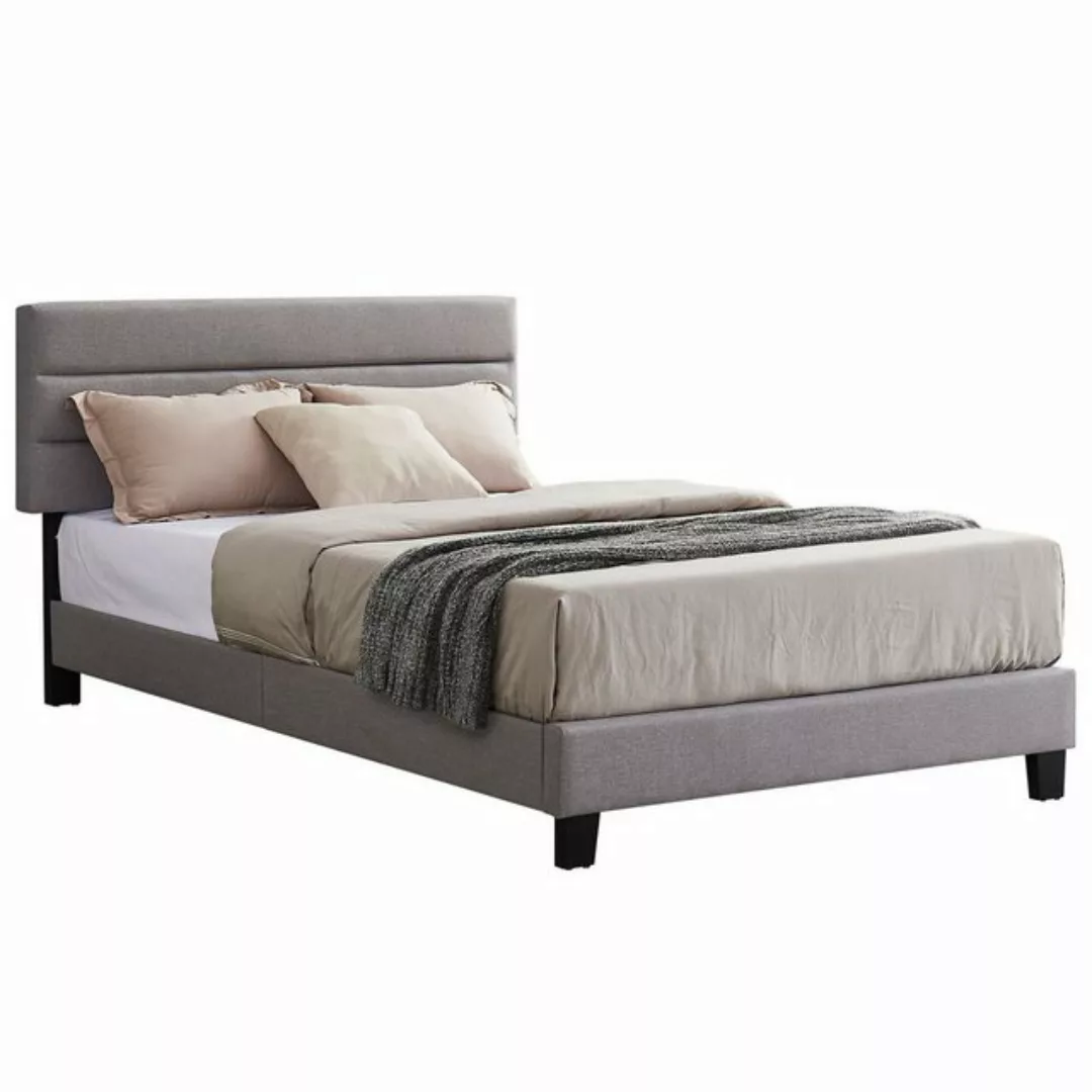 CARO-Möbel Polsterbett WASHINGTON, Polsterbett 120x200 cm Bett mit Stoffbez günstig online kaufen