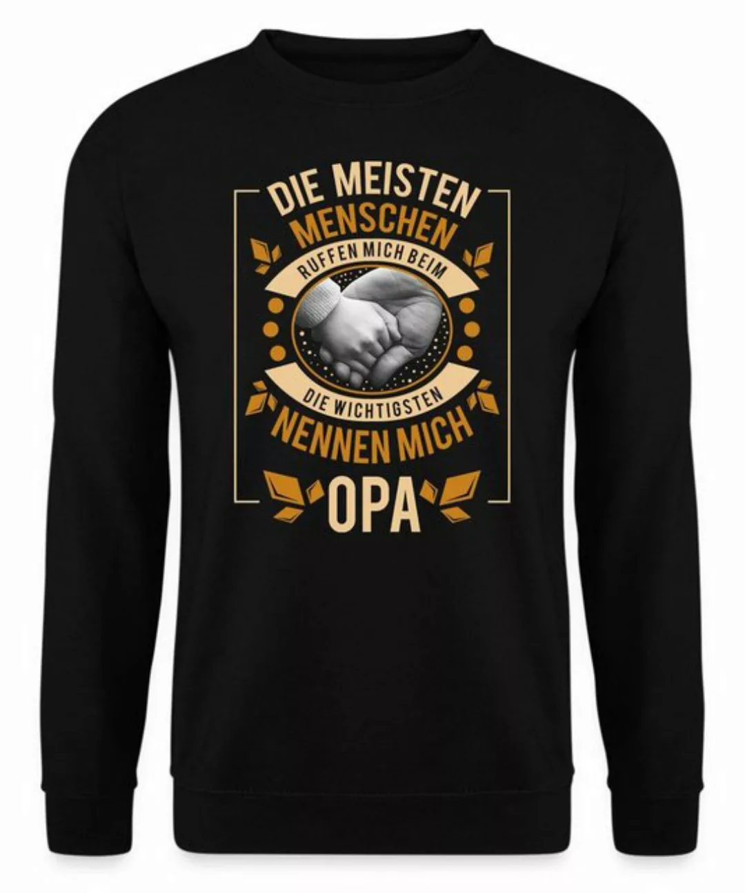 Quattro Formatee Sweatshirt Die wichtigsten Menschen nennen mich Opa - Groß günstig online kaufen