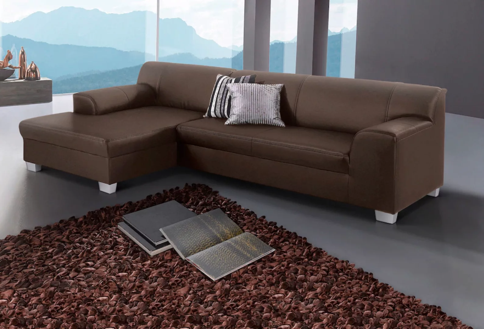 DOMO collection Ecksofa Amando L-Form, wahlweise mit Bettfunktion günstig online kaufen