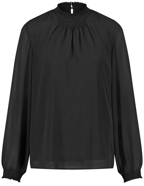 GERRY WEBER Langarmbluse Chiffonbluse mit semitransparentem Overlayer günstig online kaufen