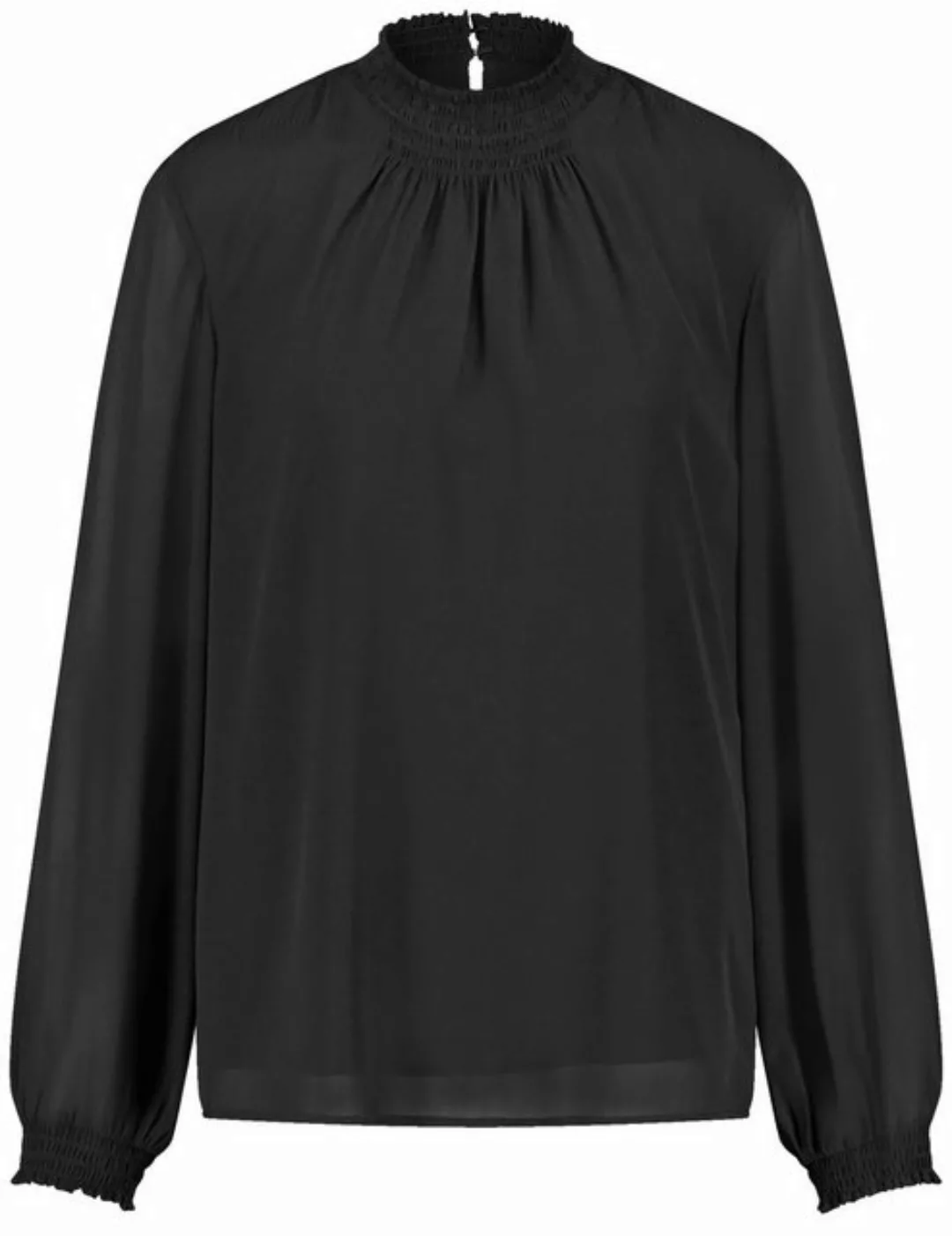 GERRY WEBER Langarmbluse Chiffonbluse mit semitransparentem Overlayer günstig online kaufen