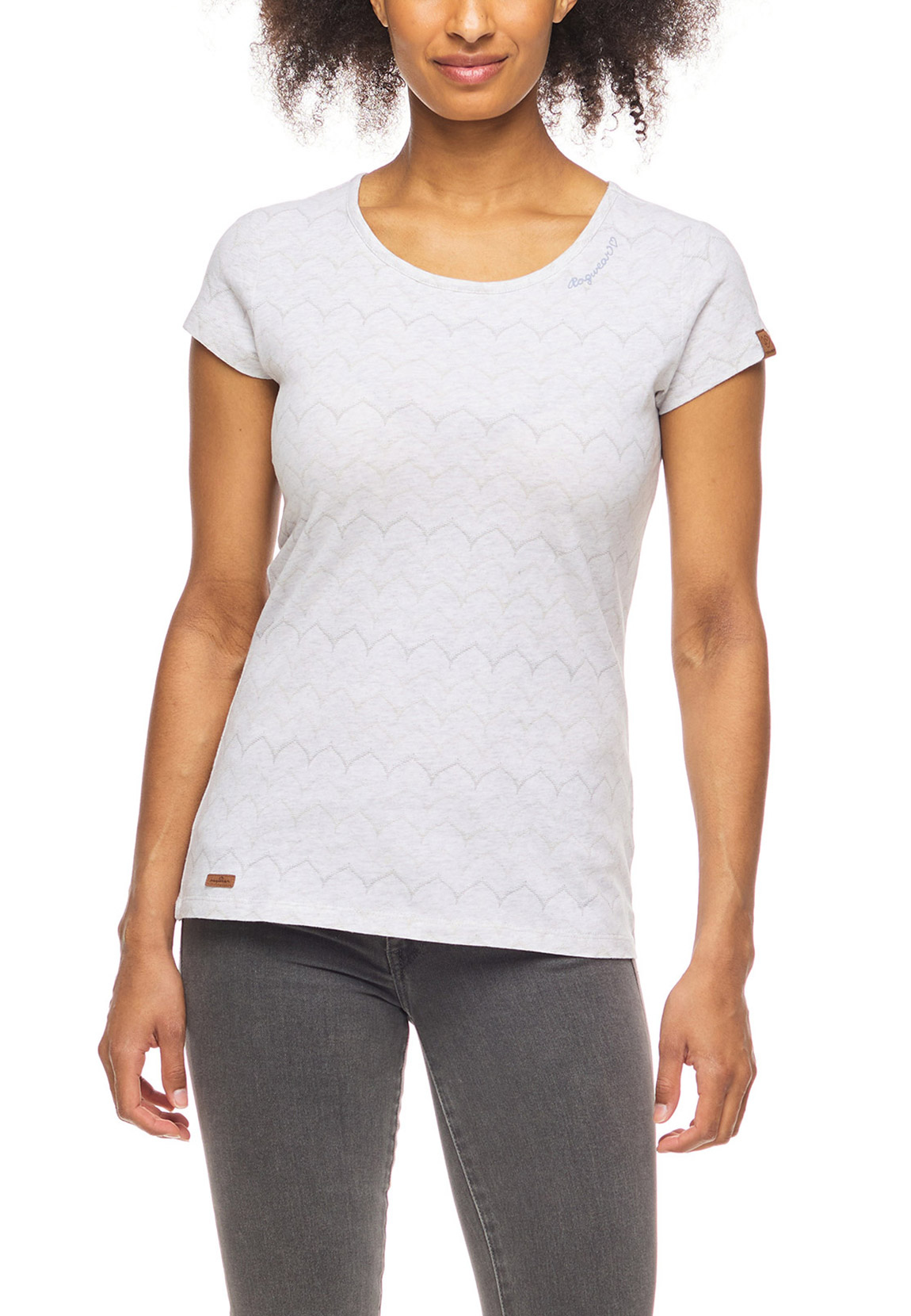 Ragwear Damen T-Shirt MINT CHEVRON 2231-10003 White 7000 Weiß günstig online kaufen