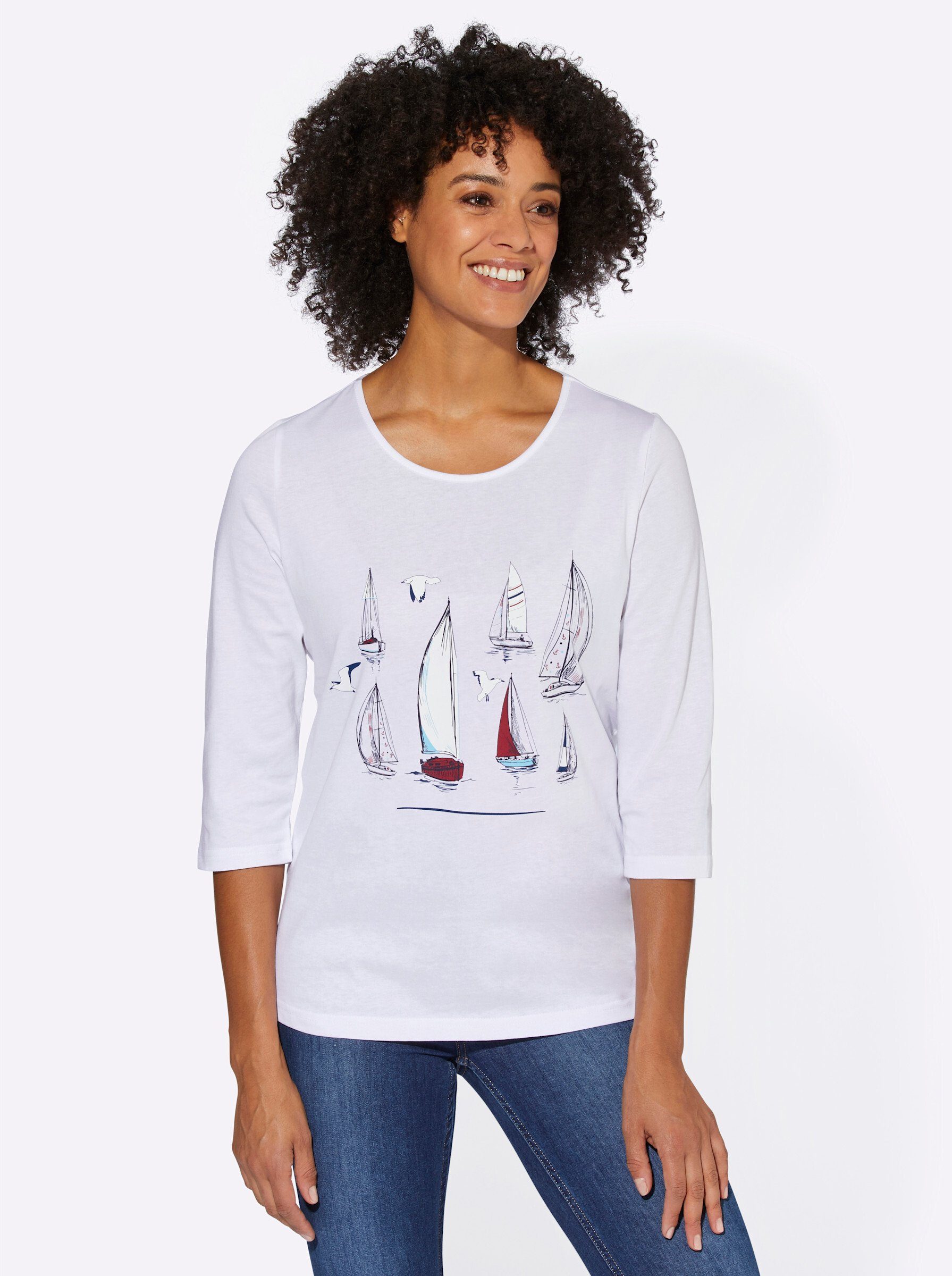 Sieh an! T-Shirt 3/4-Arm-Shirt günstig online kaufen