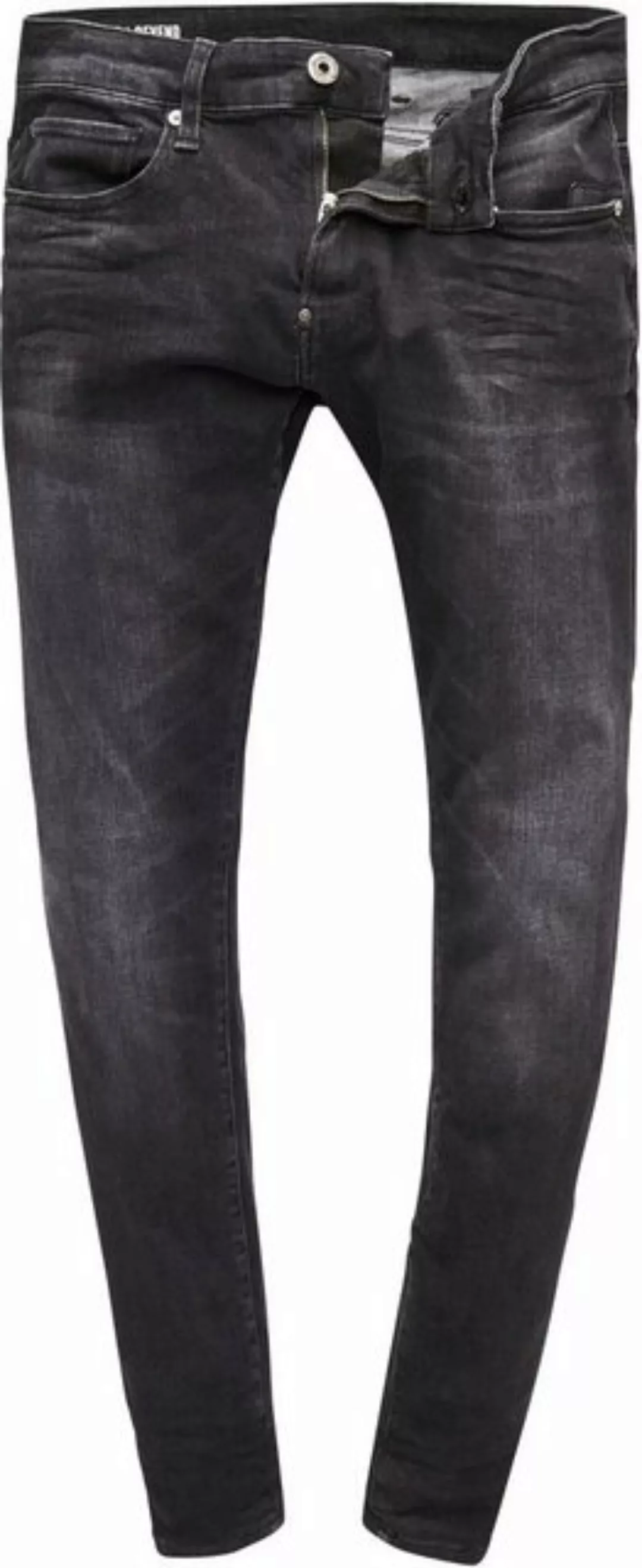 G-Star Herren Jeans Revend - Skinny Fit - Schwarz - Medium Aged Faded günstig online kaufen