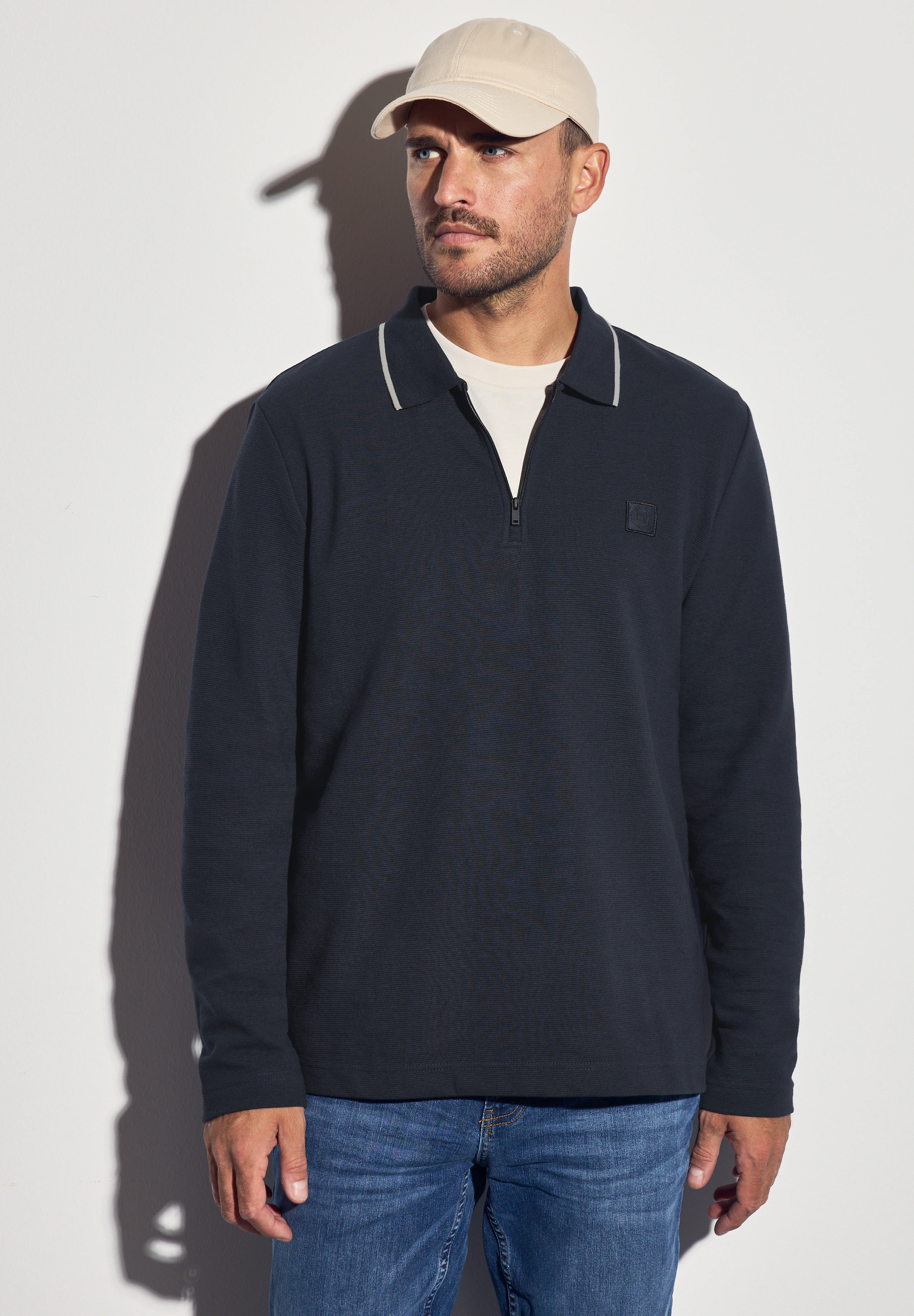 STREET ONE MEN Poloshirt, im soften Baumwoll-Mix günstig online kaufen