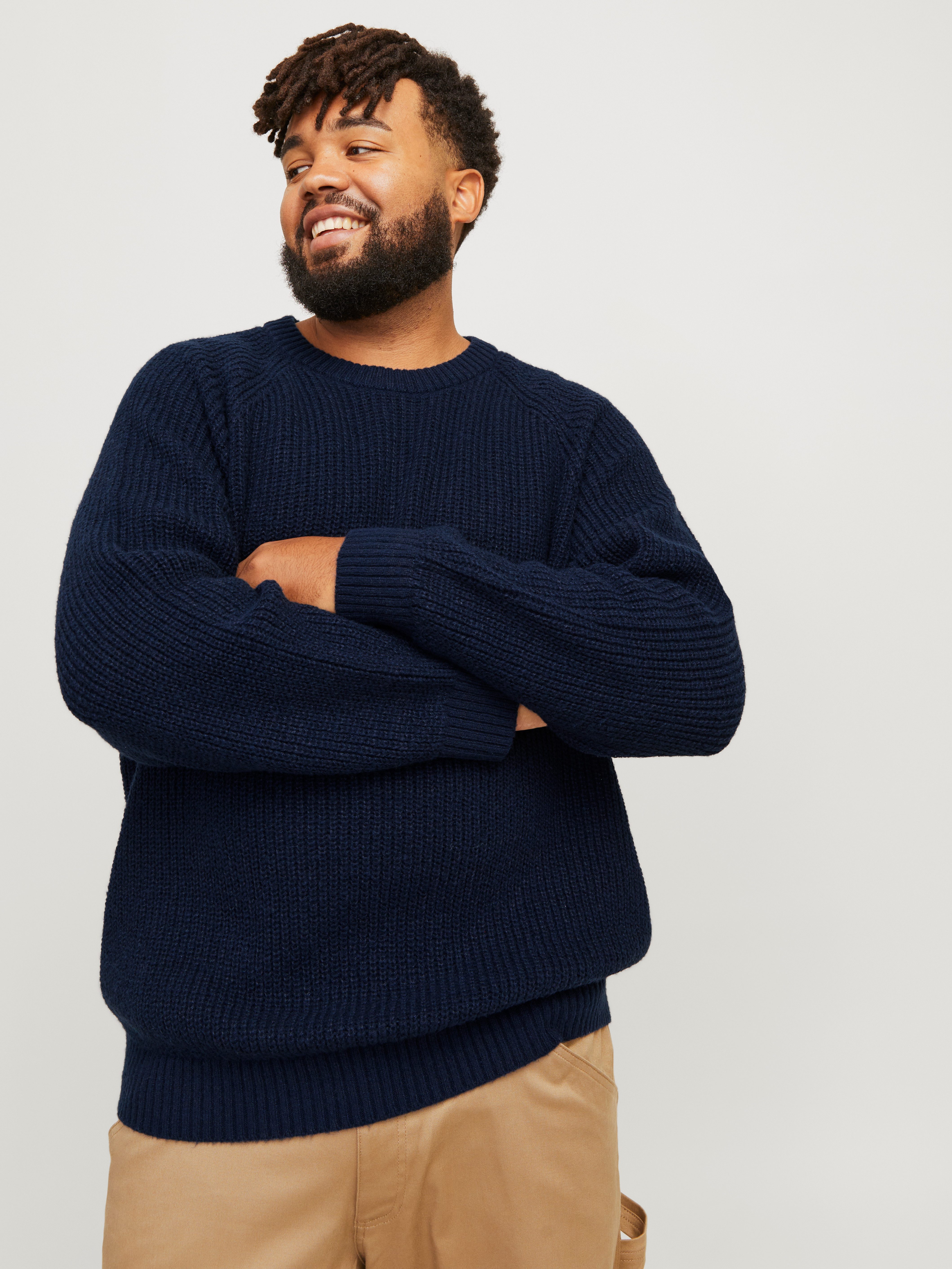 Jack & Jones PlusSize Rundhalspullover JJJONES günstig online kaufen