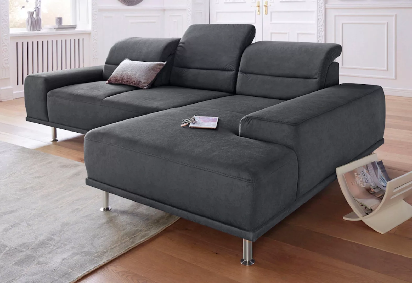 sit&more Ecksofa Mariola, mit Recamiere und Federkern, inklusive Sitztiefen günstig online kaufen