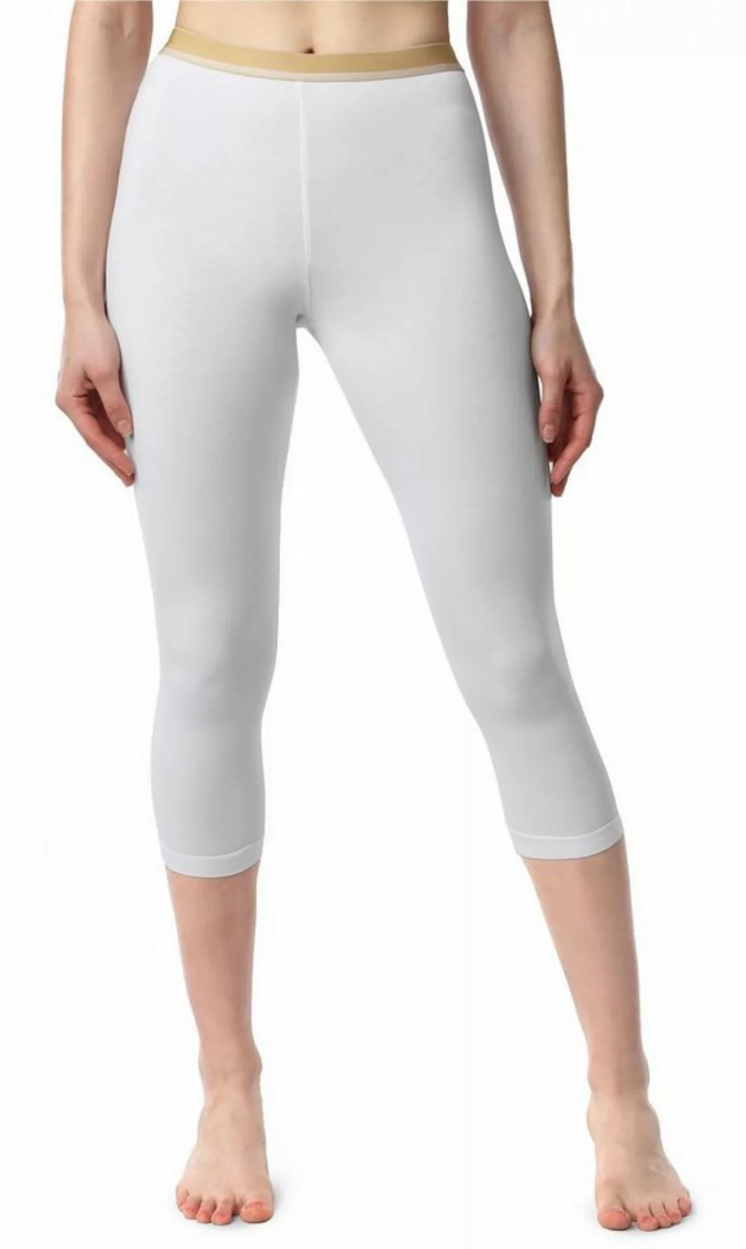 Bellivalini Leggings Damen 3/4 Capri Leggings mit Ziergummi BLV50-181 (1-tl günstig online kaufen