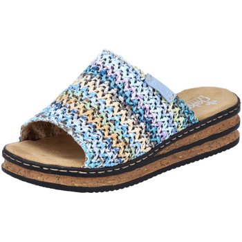 Rieker  Clogs Pantoletten Blau multi 62968-90 90 günstig online kaufen