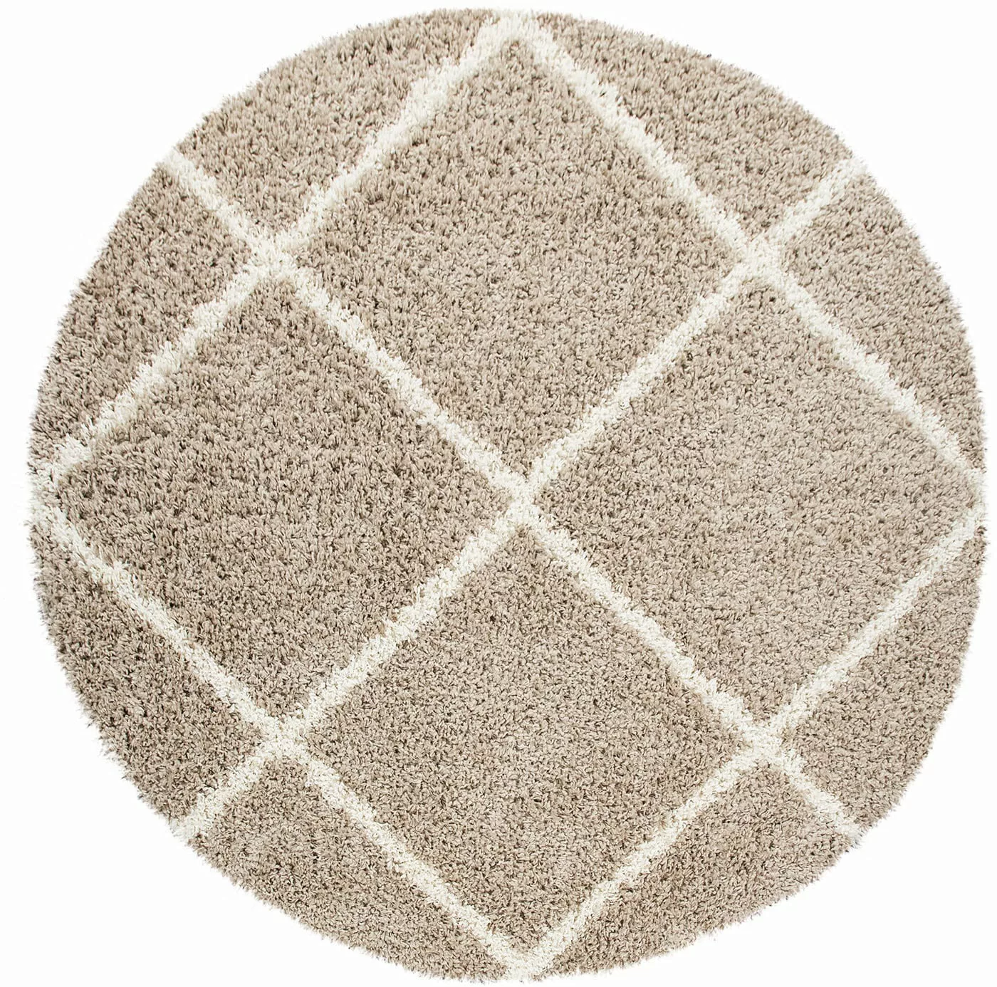 Paco Home Hochflor-Teppich »Kalmar 441«, rund, 40 mm Höhe, Scandi Design, R günstig online kaufen