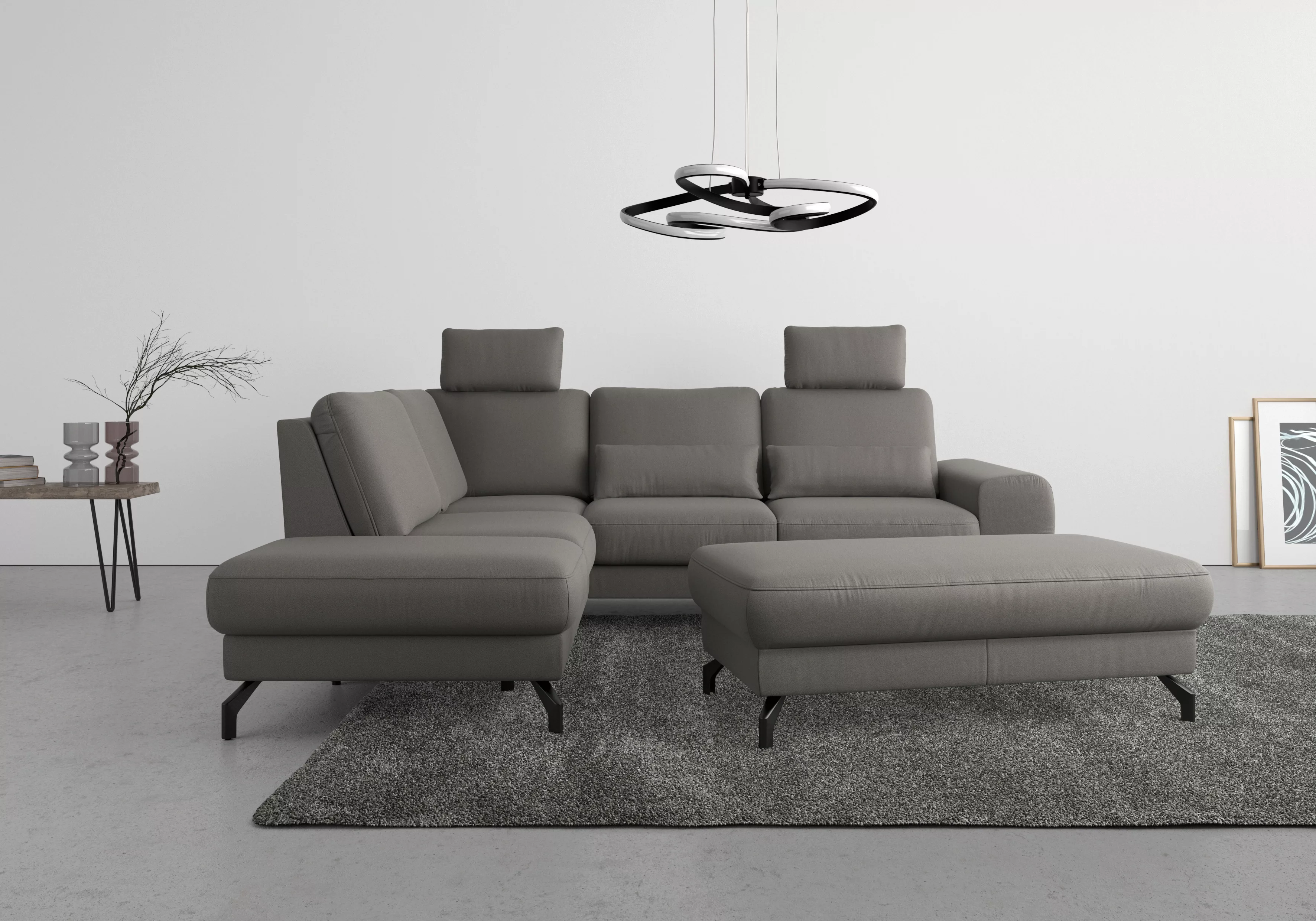 sit&more Ecksofa "Cinturo L-Form", inklusive Sitztiefenverstellung und Fede günstig online kaufen
