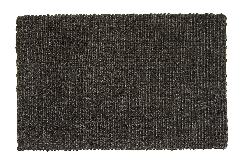 Fußmatte "Hampton", Jute Matte L 90 x 60 cm Schwarz günstig online kaufen