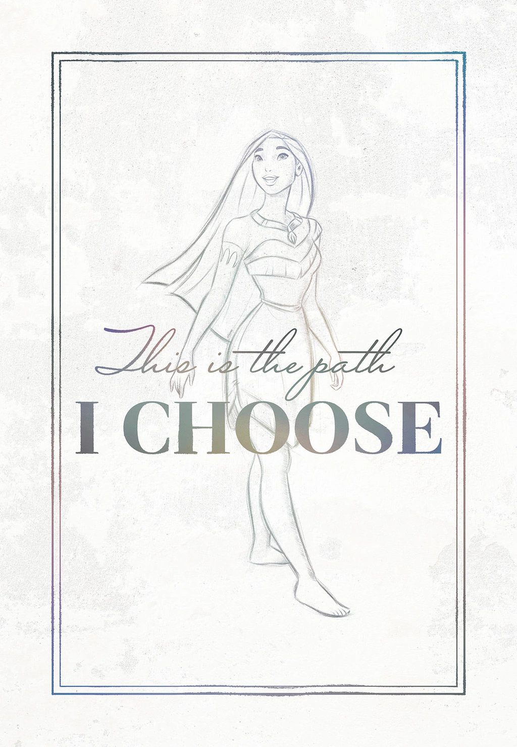 Komar Leinwandbild "Keilrahmenbild - Pocahontas Your Choice - Größe 40 x 60 günstig online kaufen
