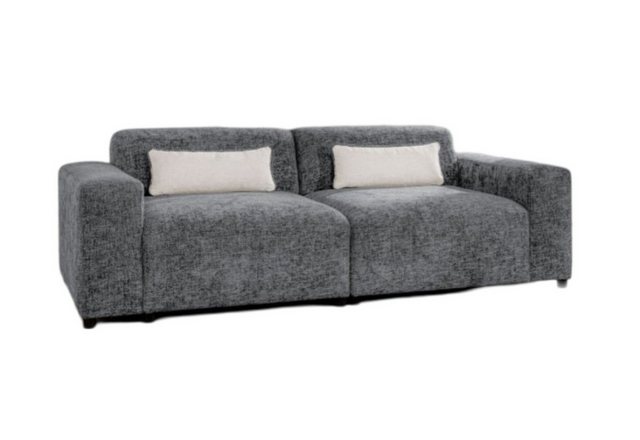 Luxusbetten24 Sofa Designer 2er Sofa Napoli, mit geflochtener Stoffstruktur günstig online kaufen